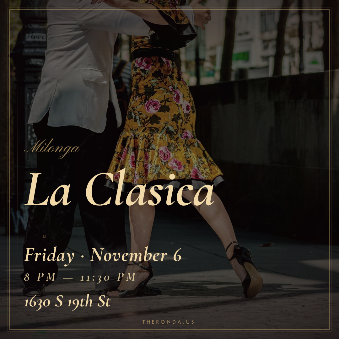 La Clasica — Argentine Tango Milonga at 1630 S 19th St in Philadelphia (Friday · November 6)