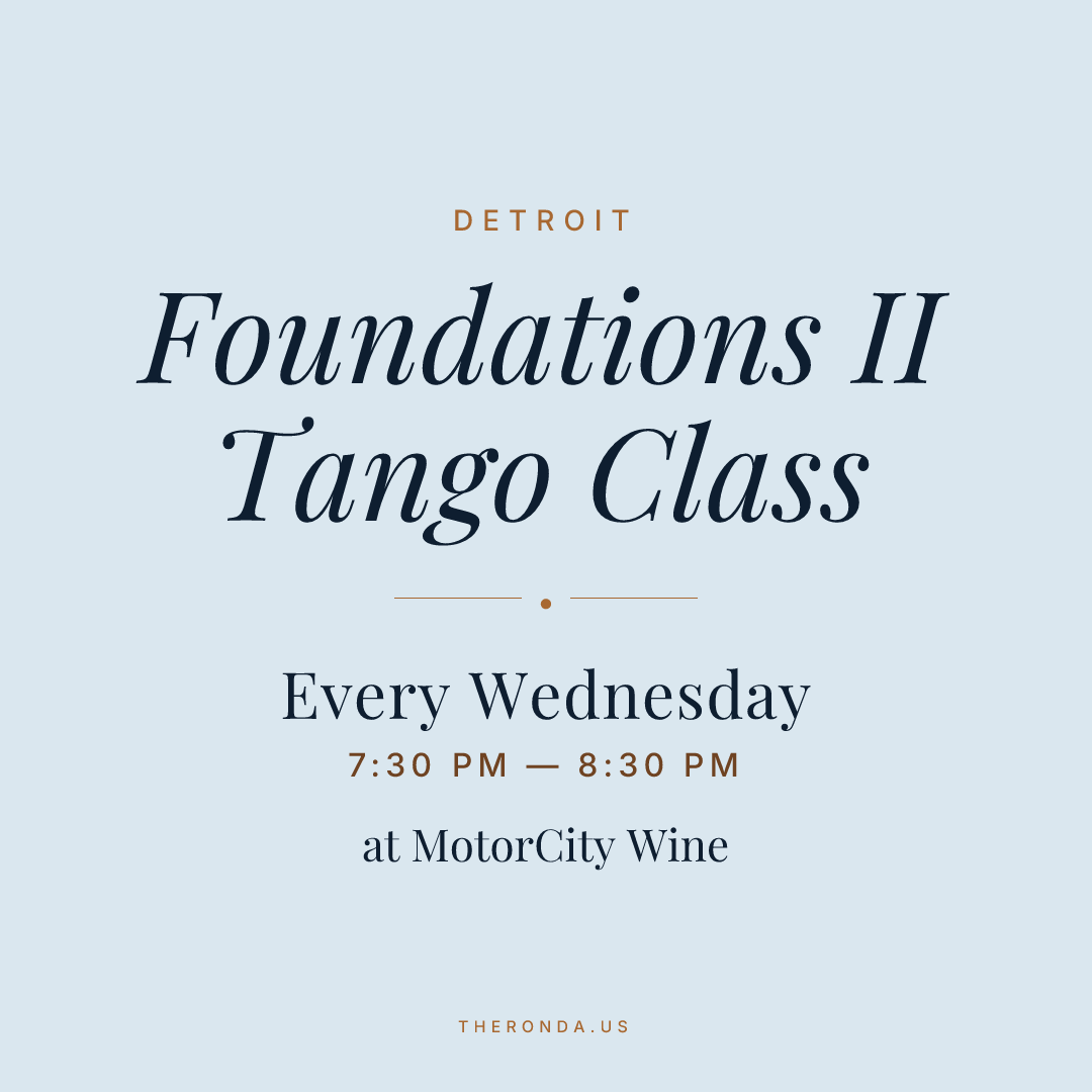 Foundations II Tango Class — Argentine Tango Class at MotorCity Wine in Detroit (Every Wednesday)