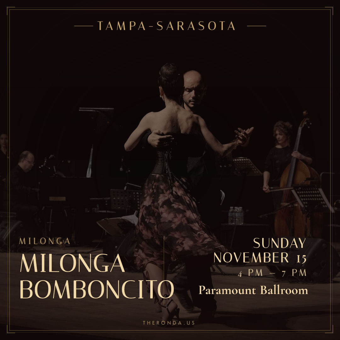 Milonga Bomboncito — Argentine Tango Milonga at Paramount Ballroom in Tampa-Sarasota (Sunday · November 15)